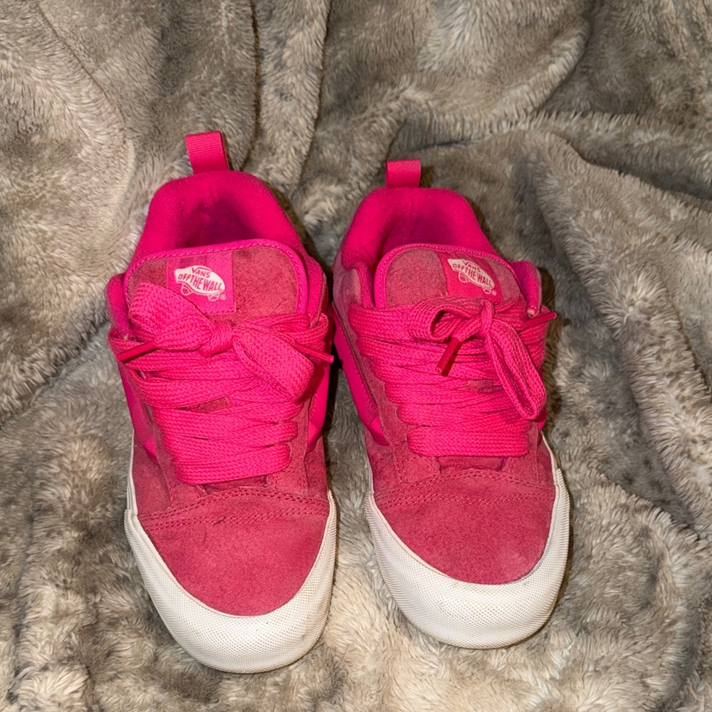 Vans Knu Skool Pink Suede Skate Sneakers